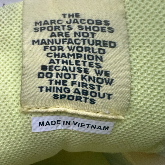 Marc Jacobs Women's Neon Yellow Sneakers - Picture 9 of 11